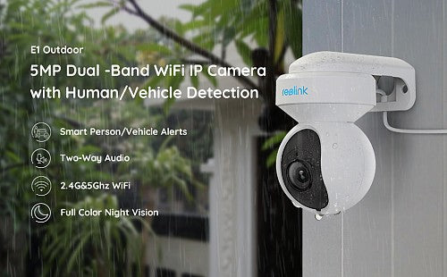 Reolink WIFI Outdoor PTZ Camera 5MP 3x Optical Zoom E1 Outdoor