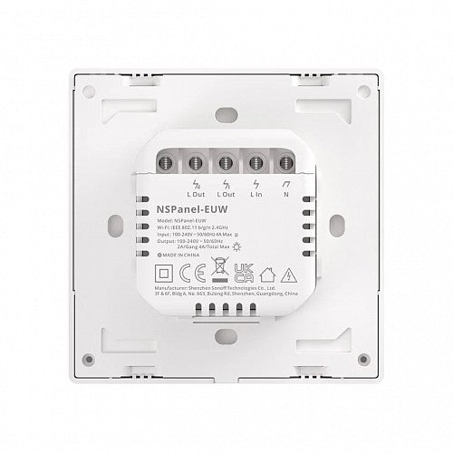 Sonoff Wifi Smart NS Panel with Touch screen White