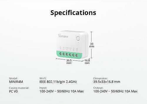 Sonoff WiFi Smart Switch MINI R4M ( Matter )