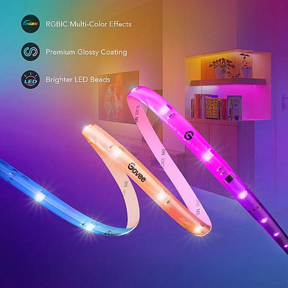 Govee RGBIC Wi-Fi + Bluetooth LED Strip With Protective Coating 10m