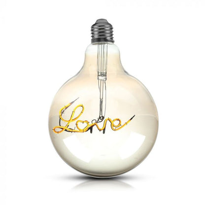 5W LED G125 LED FILAMENT BULB -AMBER GLASS 2200K E27