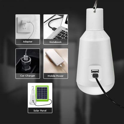 LED Bulb 7W Emergency function & Solar Panel 3 in 1