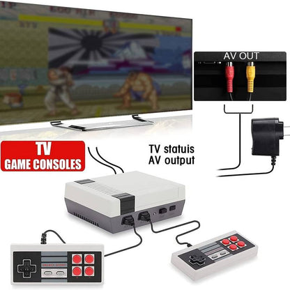 Retro Game Console Nes 8-bit Mini TV Video Console, Av Output, Support Dual Player Children's Games