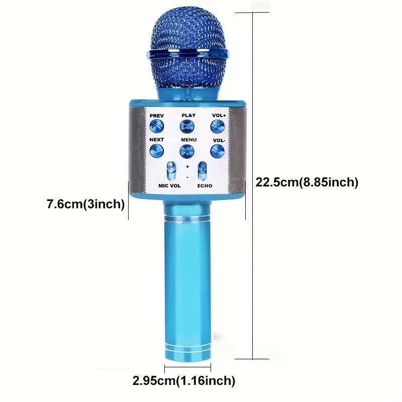 Wireless BT Karaoke Microphone, Portable Microphone Outdoor Home Small Speaker, Intelligent Audio Integrated Karaoke