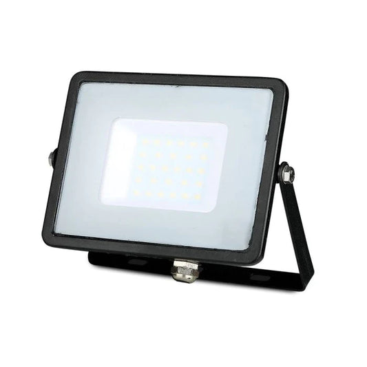 30W LED Floodlight SMD SAMSUNG Chip Slim Black Body 6000k