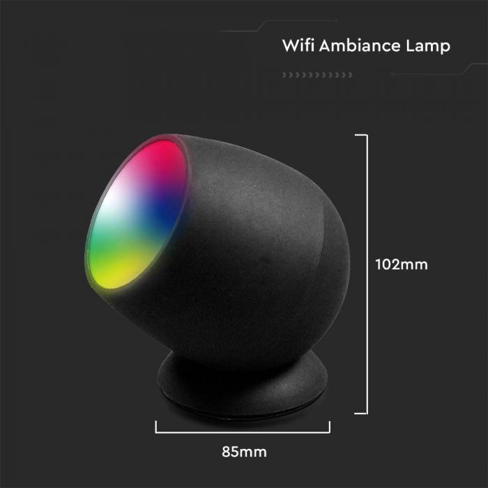 2.2W LED AMBIANCE LAMP COMPATIBLE WITH AMAZON ALEXA & GOOGLE HOME RGB+WW+CW