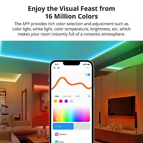 onoff Smart LED Light Strip RGB Indoor IP54 Wi-Fi/BT L3-5M