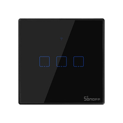 Sonoff T3 UK 3C WiFi Smart Wall Touch Switch Black