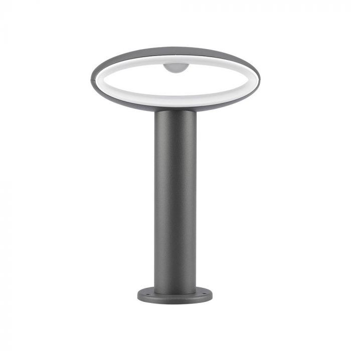 9W LED BOLLARD LAMP WITH LAMPSHADE 3000K DARK GREY IP54