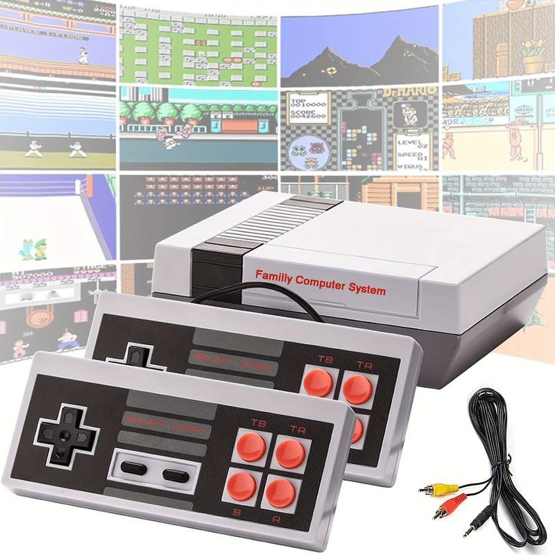 Retro Game Console Nes 8-bit Mini TV Video Console, Av Output, Support Dual Player Children's Games