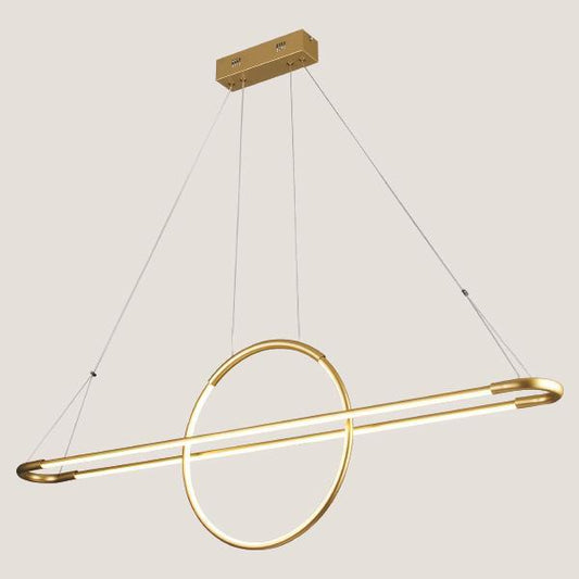 HANGING CEILING LIGHT LINEAR LED 45W 3000K 120X150 GOLD