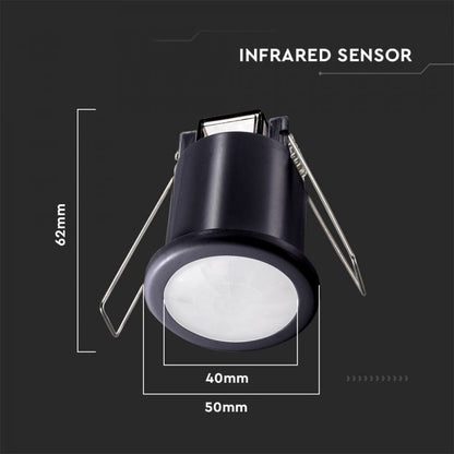 PIR CEILING SENSOR-BLACK BODY (MAX:400W LED)