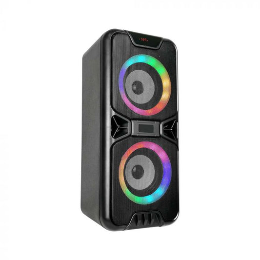2x10W Rechargeable Speaker USB & TF Card Slot RGB 2x4 inch Woofer