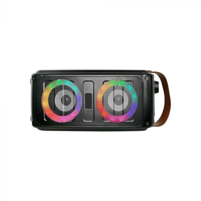 2x10W Rechargeable Speaker USB & TF Card Slot RGB 2x3 inch Woofer
