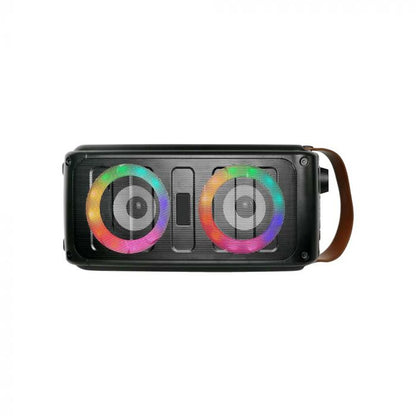 2x10W Rechargeable Speaker USB & TF Card Slot RGB 2x3 inch Woofer
