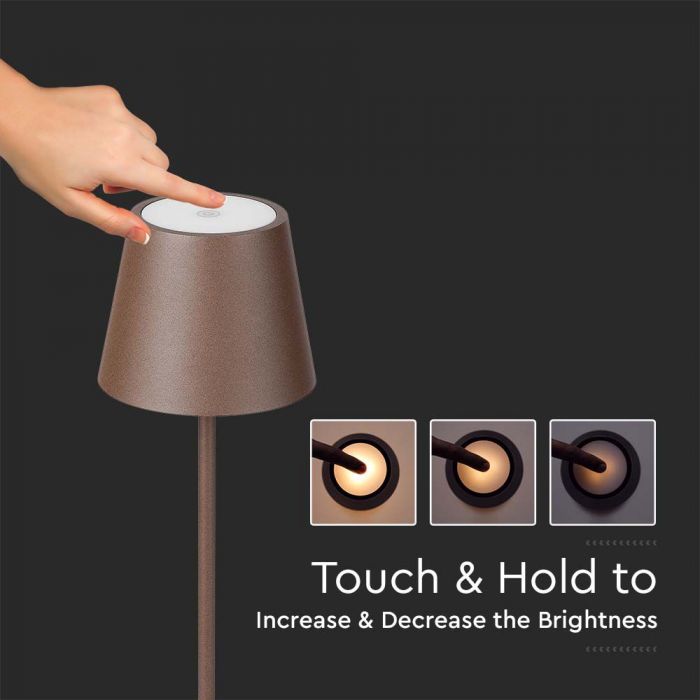 4W LED Floor Lamp Corten Body 3000K IP54