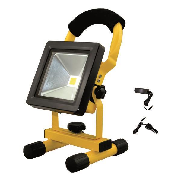 PROJECTOR RECHARGEABLE LED COB 10W YELLOW IP65 4000K