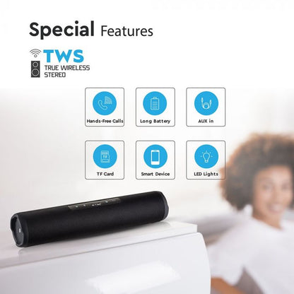 PORTABLE BLUETOOTH SPEAKER TWS FUNCTION-1200mah BATTERY
