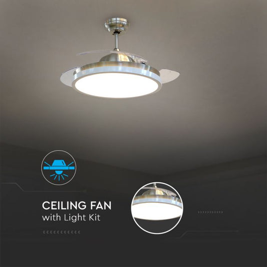 30W CEILING FAN WITH RF CONTROL CCT:3 IN 1-3 BLADES-DC MOTOR