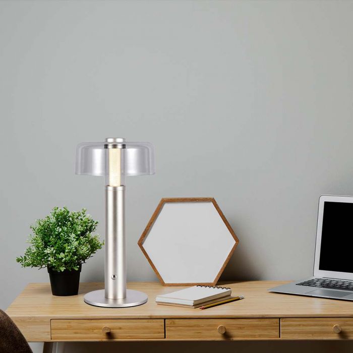 LED Table Lamp 1800mAh Battery 150 x 300 3 in 1 Champagne Body