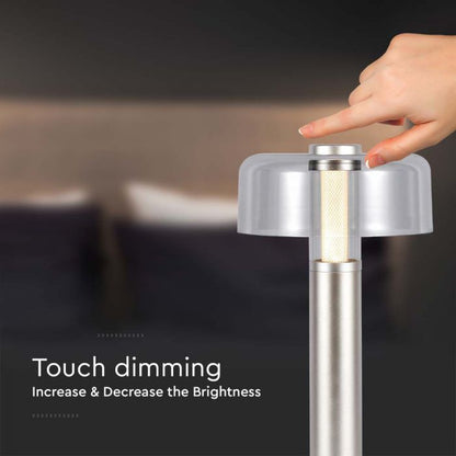 LED Table Lamp 1800mAh Battery 150 x 300 3 in 1 Champagne Body