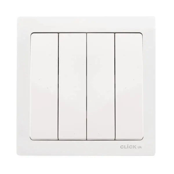 10AX SP 4 GANG 2 WAY SWITCH WHITE