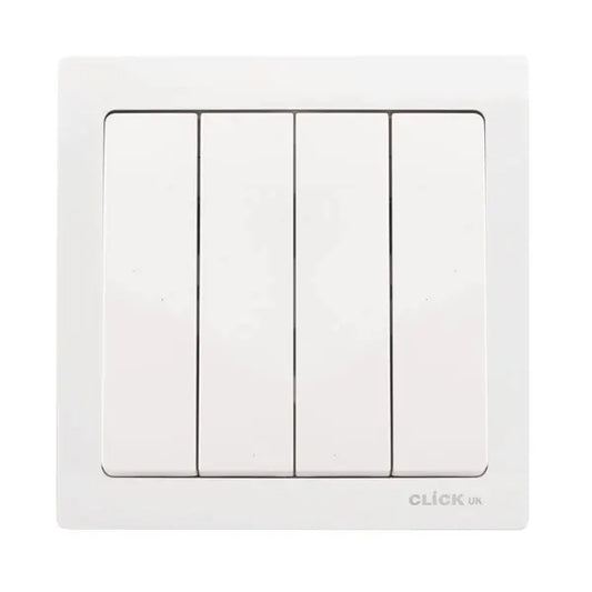 10AX SP 4 GANG 2 WAY SWITCH WHITE