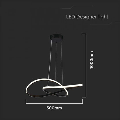 LED HANGING DECORATIVE LAMP D:500 3000K BLACK BODY