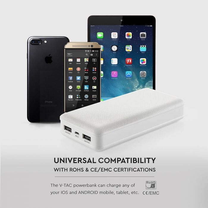 20000mAh POWER BANK-WHITE