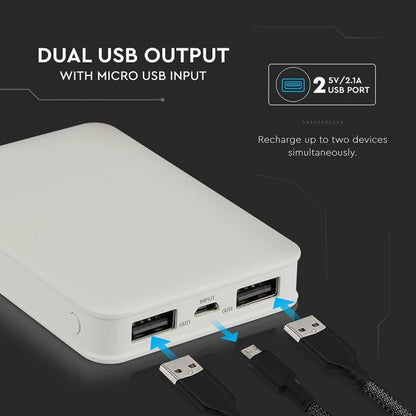 5000mah POWER BANK-WHITE
