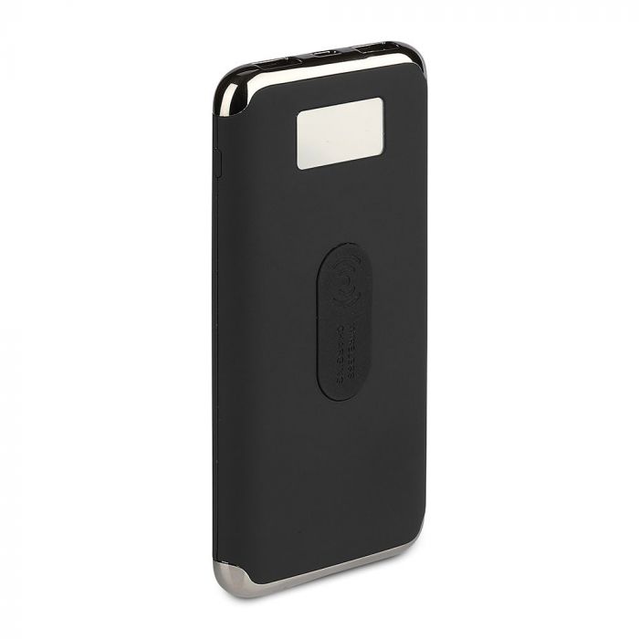 10000mAh POWER BANK WITH DISPLAY AND WIRELESS-BLACK