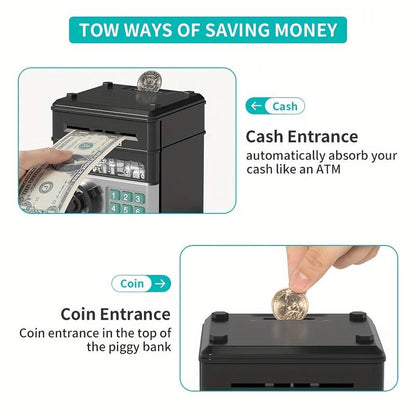 Electronic Password Piggy Bank: The Perfect Gift For Kids Ages 3-8 - Automatically Save Money & Have Fun!
