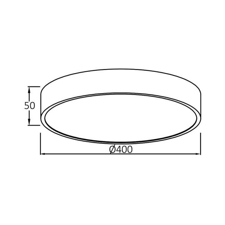 Braytron Πλαφονιέρα LED Blade 36W CCT IP20 40x5cm Λευκό