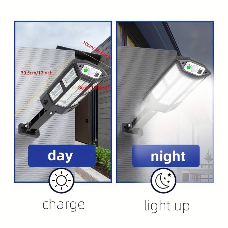 2 Pack Super Bright Solar Street Wall Lights, Illuminate Your Outdoor Space With This Super Bright 6500K LED Solar Wall Light!