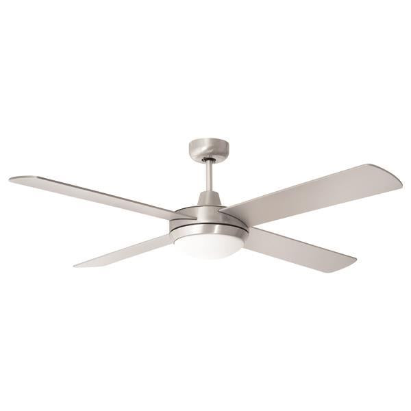 DECORATIVE FAN WITH 1 LIGHT E27 SAND NICKEL WITH CONTROL Φ132 70W