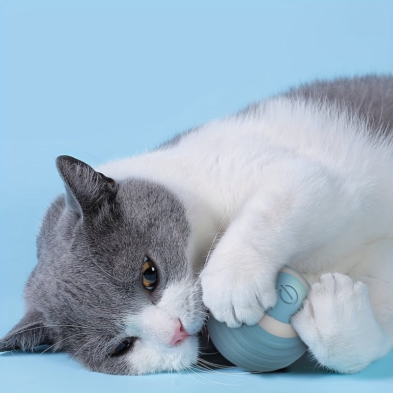 Electric Automatic Cat Toys, Smart Ball Toys For Cat Small Dogs Funny Auto Rolling Ball Self-moving Kitten Games Supplies