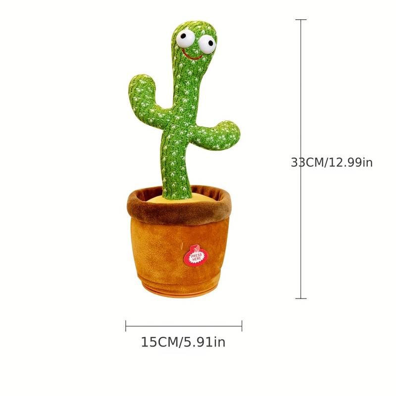 Dancing Cactus Can Twist Dancing Cactus Can Learn Tongue, Talk And Sing Plush Toy