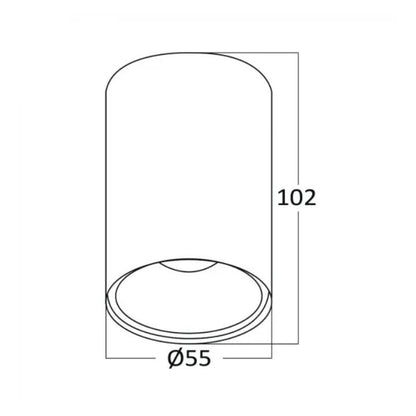 LED Ceiling Spot GU10 Gama 10cm