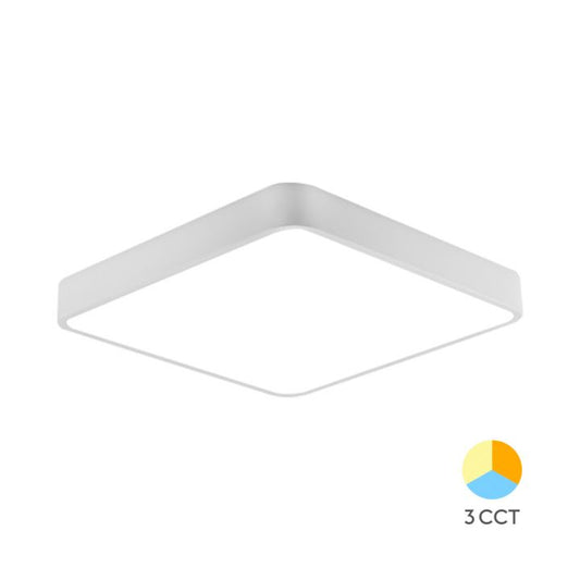 Braytron Πλαφονιέρα LED Blade 45W CCT IP20 50x50x5cm Λευκό Με Control