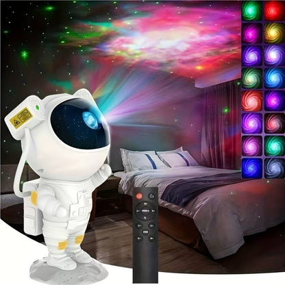 pc Astronaut Star Projector, Remote Control Spaceman Night Light With Timer, For Gaming Room, Home Theater, Bedroom