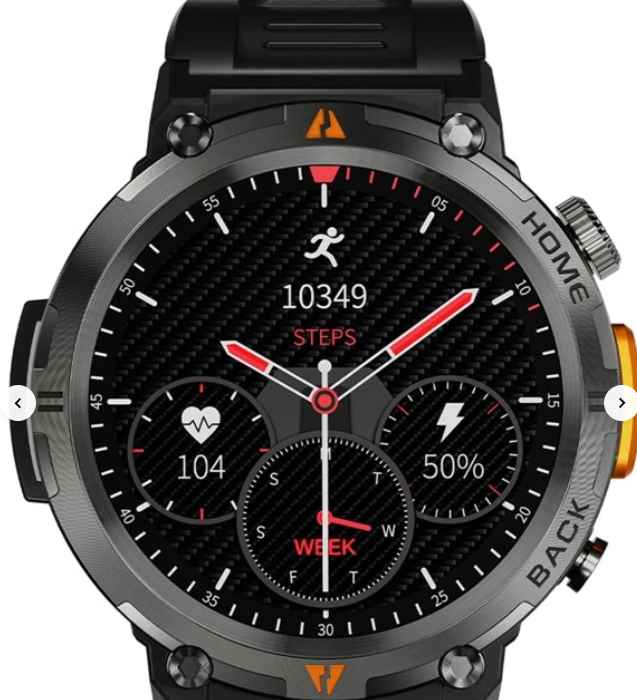 Pc Orange Light Smart Watch for Men 1.45'