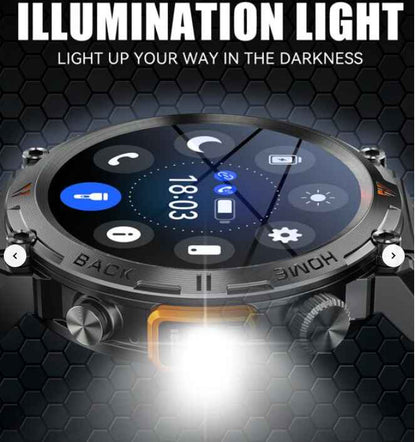 Pc Orange Light Smart Watch for Men 1.45'