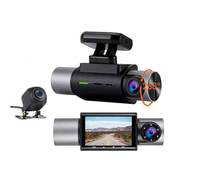 Kg330 Driving Recorder 2.0-inch Ips Screen With Gps Track Hd Three-recorder