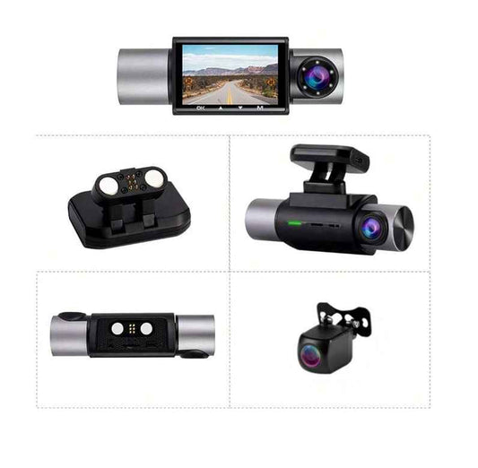 Kg330 Driving Recorder 2.0-inch Ips Screen With Gps Track Hd Three-recorder