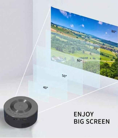 1080P portable mini projector with built-in speaker