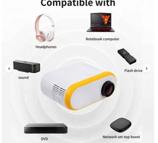 Mini and protable projector 1080P LED 8000lm, multimedia