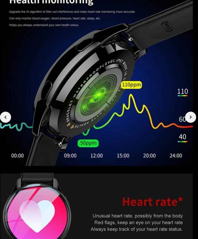 New 2023 Hot Unisex Silicone Strap Smart Watch,