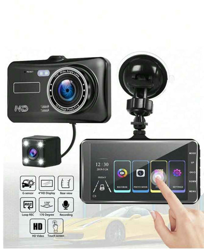 4 Inch 2.5D IPS Screen 1296P Dash Cam In Car DVR Camera Video Recorder