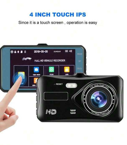 4 Inch 2.5D IPS Screen 1296P Dash Cam In Car DVR Camera Video Recorder