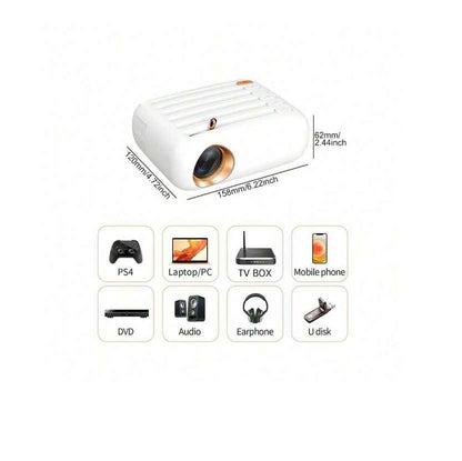 Mini Projector With WiFi And BT Mini 1080P Home Theater Movie Projector Portable Outdoor